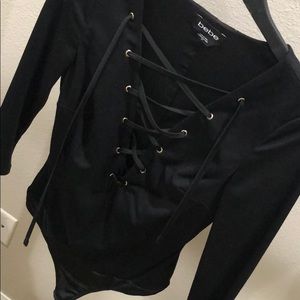 Lace up bodysuit
